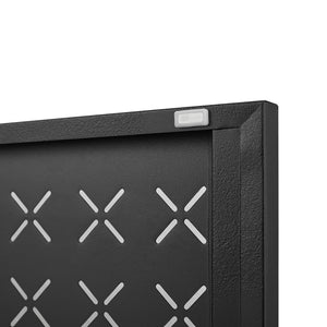 Grid Double Door Shoe Cabinet With Adjustable Compartments And Moisture-Proof Design In Metal