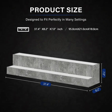 38-Inch LED Liquor Bottle Display Shelf – App & Remote-Controlled Bar Stand