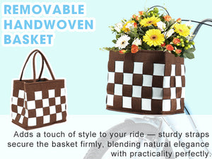 26 Inch 7-Speed City Commuter Bike With Lock & Detachable Basket