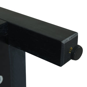 TREXM Bohemian Style Rattan Buffet Storage Cabinet with Solid Wood Frame