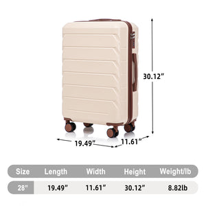 28 Inch ABS Hard Shell Large Travel Checked Luggage