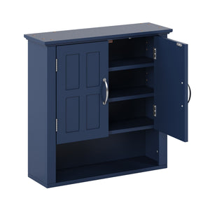 Multi Functional Wall Mounted Cabinet With Adjustable Shelves For Bathroom