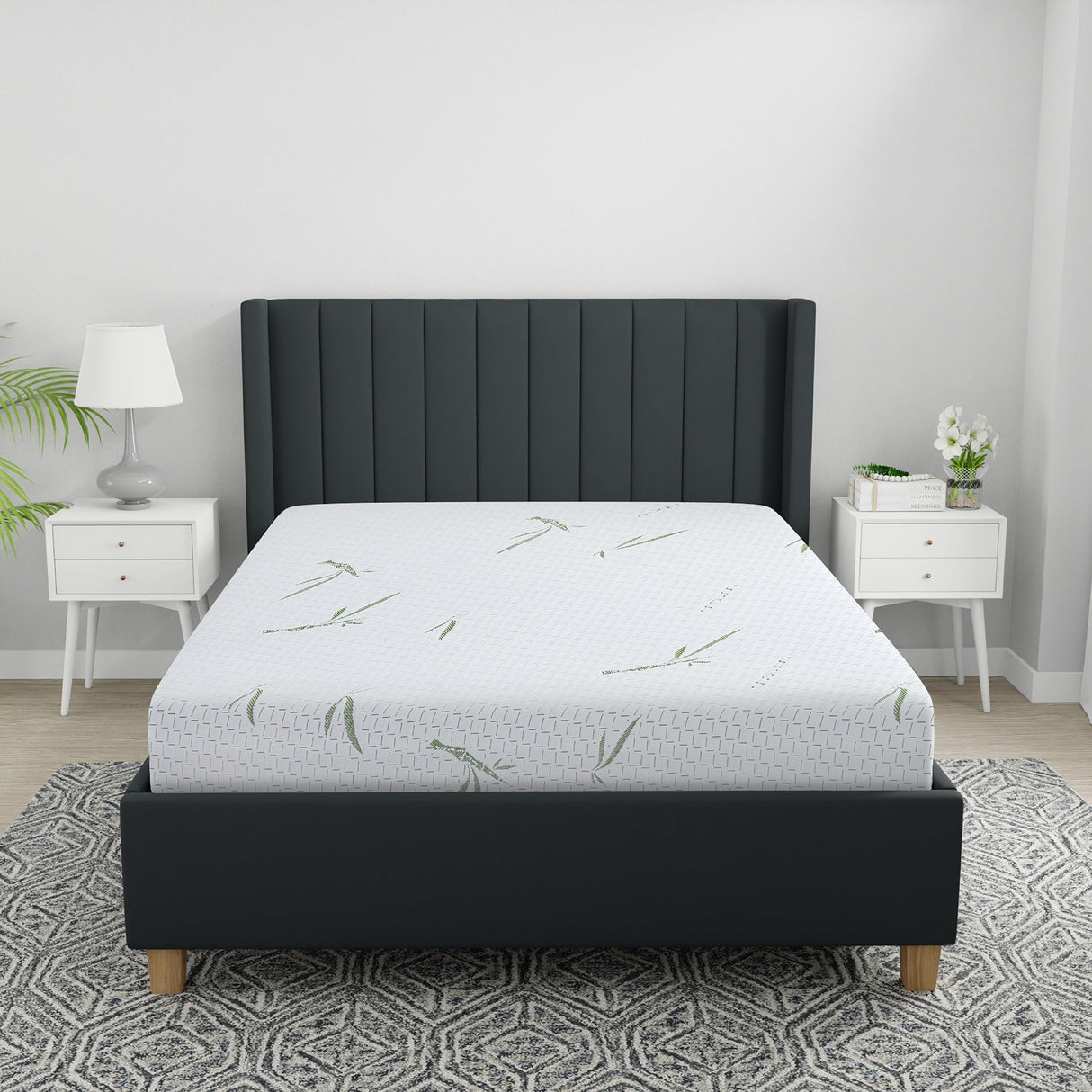 10-inch dual layer memory foam mattress with bamboo infused cover