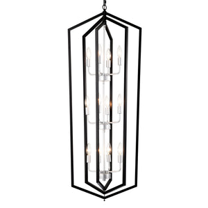 12-Light Farmhouse Kitchen Chandeliers, Matte