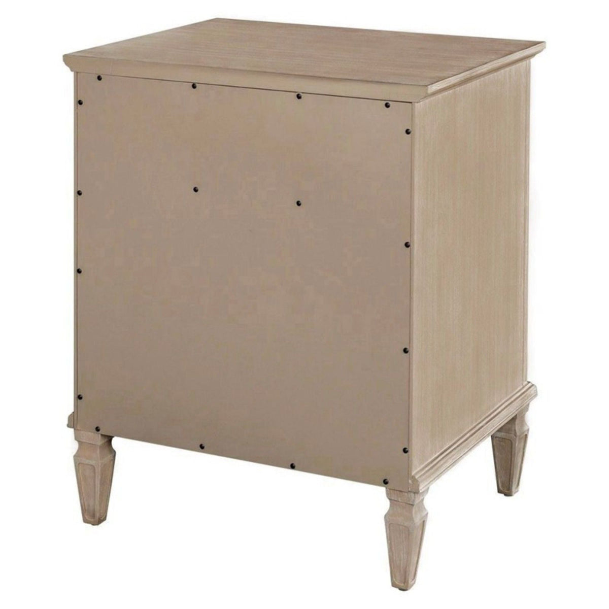 Victoria Nightstand with Open Storage - French Design - Multiple Colors