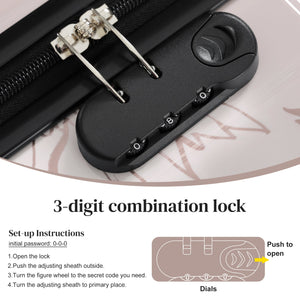 GigaTech 5-Piece PC+ABS Hardside Luggage Set