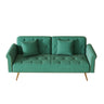 Luxurious Sofa Bed With Nail Head Trim And Matching Pillow