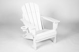 3-piece folding adirondack chair set with side table
