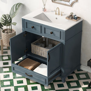 Bathroom Vanity With Sink, Storage Cabinet