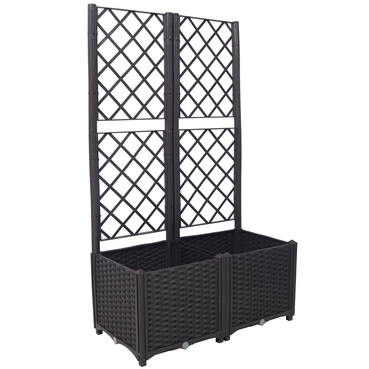 Poly Rattan Garden Planter