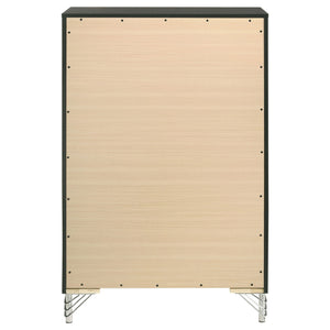 Malcolm - 5 Drawer Bedroom Chest - Black