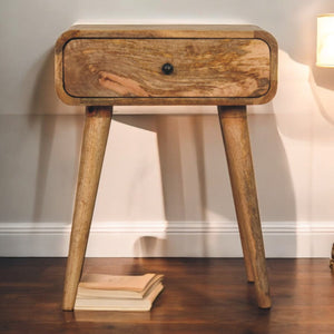 Solid Wood Avora Nightstand with 1-Drawer, Oak-ish
