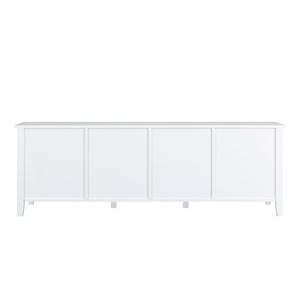 StylishTVcabinet Entertainment CenterTV Stand, TVconsoletable, Media Console, Solidwood Frame, Changhong Glass Door, Metal Handle