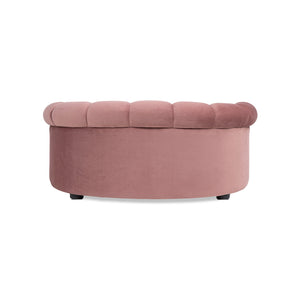 Halle 35.5" Rolled-Arm Dog Bed with Channel-Tufted Back