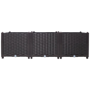 Deep Raised Garden Bed Plastic Planter Boxes