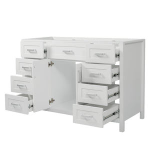 Bathroom Vanity Cabinet with 2 Soft Close Doors and 8 Drawers