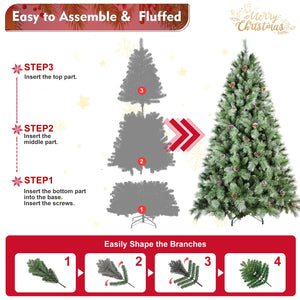 6FT Christmas Tree with 66 Pine Cones