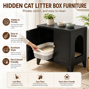 Metal Cat Litter Box Enclosure