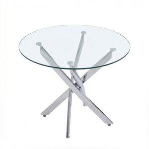 Round Dining, Kitchen Table For Dining Room - Chrome