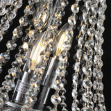 20' Chrome Crystal Chandelier with Adjustable Height