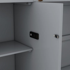 Murphy Bed With Shelves, Drawers And USB Ports