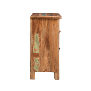 Carved Side Table - Natural