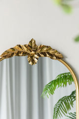 Arched Wall Mirror with Metal Frame