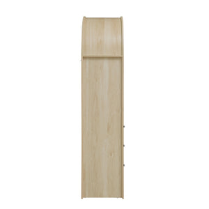 Arched Kitchen Pantry Modern Farmhouse Wood Kitchen Storage Cabinet