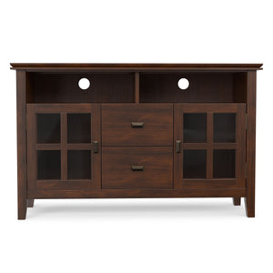 Artisan - TV Media Stand, Handcrafted - Russet Brown
