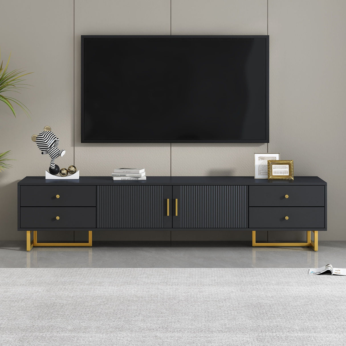 Modern TV Stand with Storage for Living Room