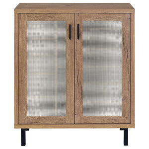 Teller 2-door Shoe Storage Cabinet Natural Oak