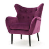 Alyssa - Mid Century Upholstered Arm Chair With Wingback Design