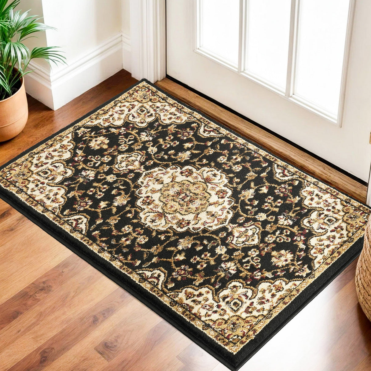 Classic GC_VIN5003 Black Area Rug