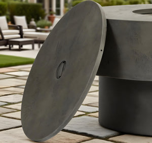 34-Inch Round Propane Fire Pit Table