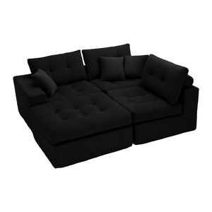 Corner Chaise L-Shaped Sectional Sofa Bed
