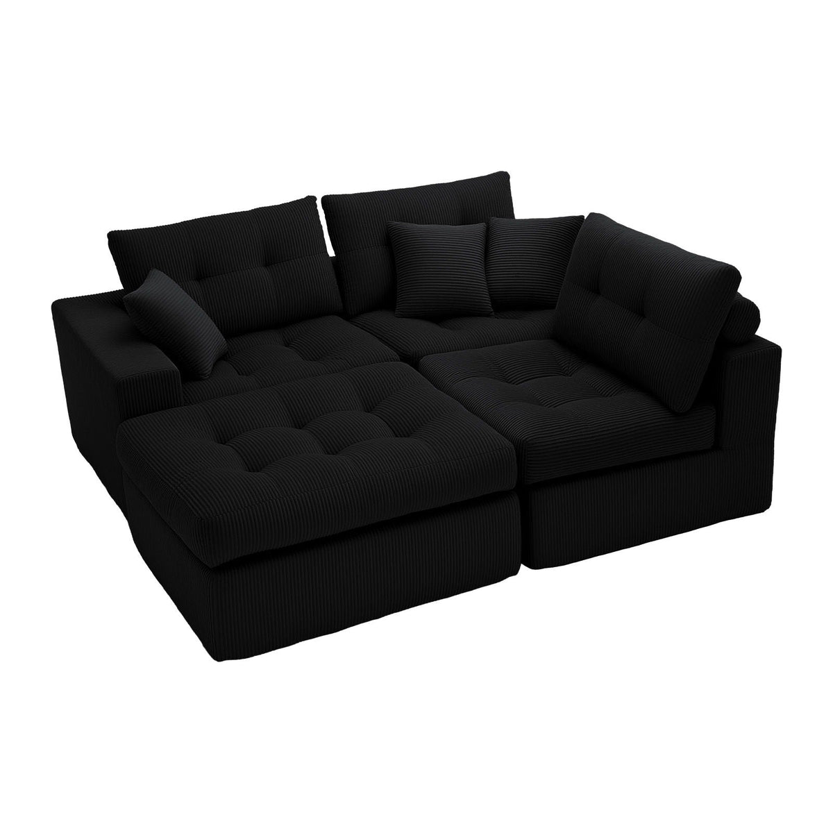 Corner Chaise L-Shaped Sectional Sofa Bed