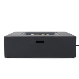 Modern 50,000 BTU Square Fire Table with Propane Tank