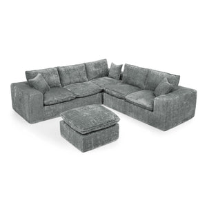Sectional Sofa With Moveable Ottoman