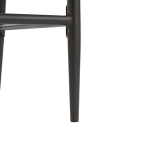 Mid Century Modern Counter Stool Set With Iron Frame