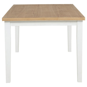 Andrews 66-inch Rectangular Dining Table Light Ash and White