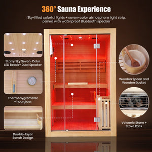 Double-Person 3000W Heating Furnace Sauna Room