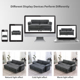 The Adelle Adaptable Gray Chenille Modular Sofa Bed