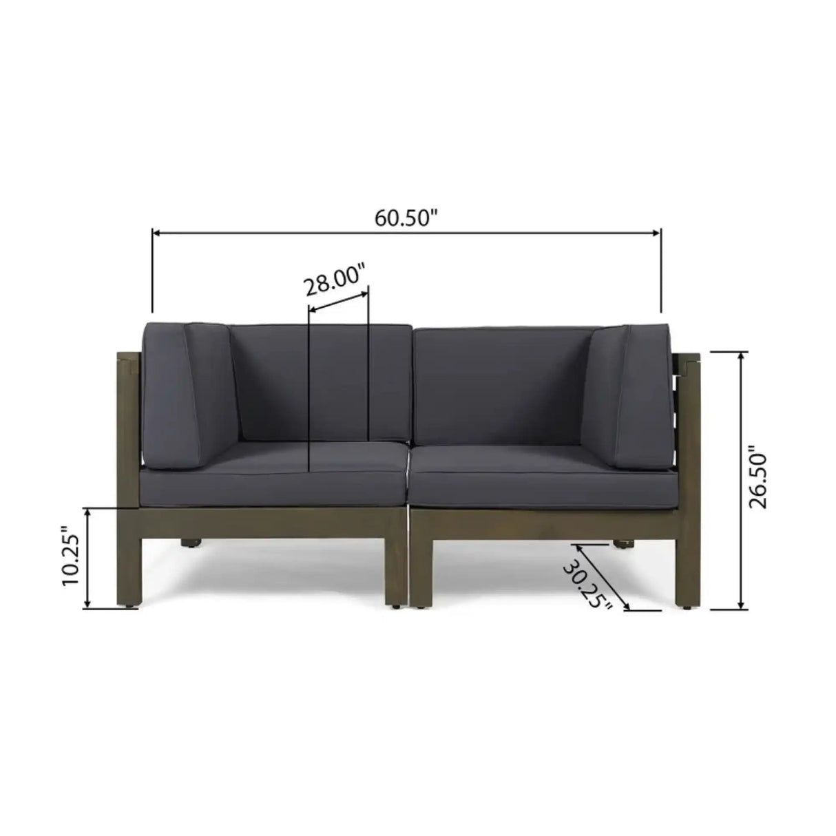 Oana - 2 Piece Loveseat Set With Water Resistant Cushions