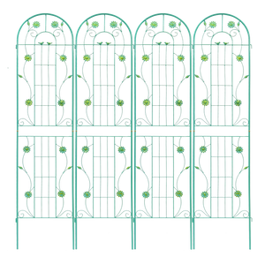 4 Pack Metal Garden Trellis 86.7'' x 19.7'' Rustproof Trellis for Climbing Plants