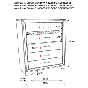 Annie - 5 Piece Bedroom Set