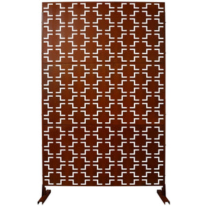 Outdoor & Indoor Metal Privacy Freestanding Decorative Screen