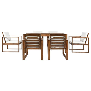 TREXM Patio Table and Chairs Set, 7-Piece Outdoor Dining Set for 6