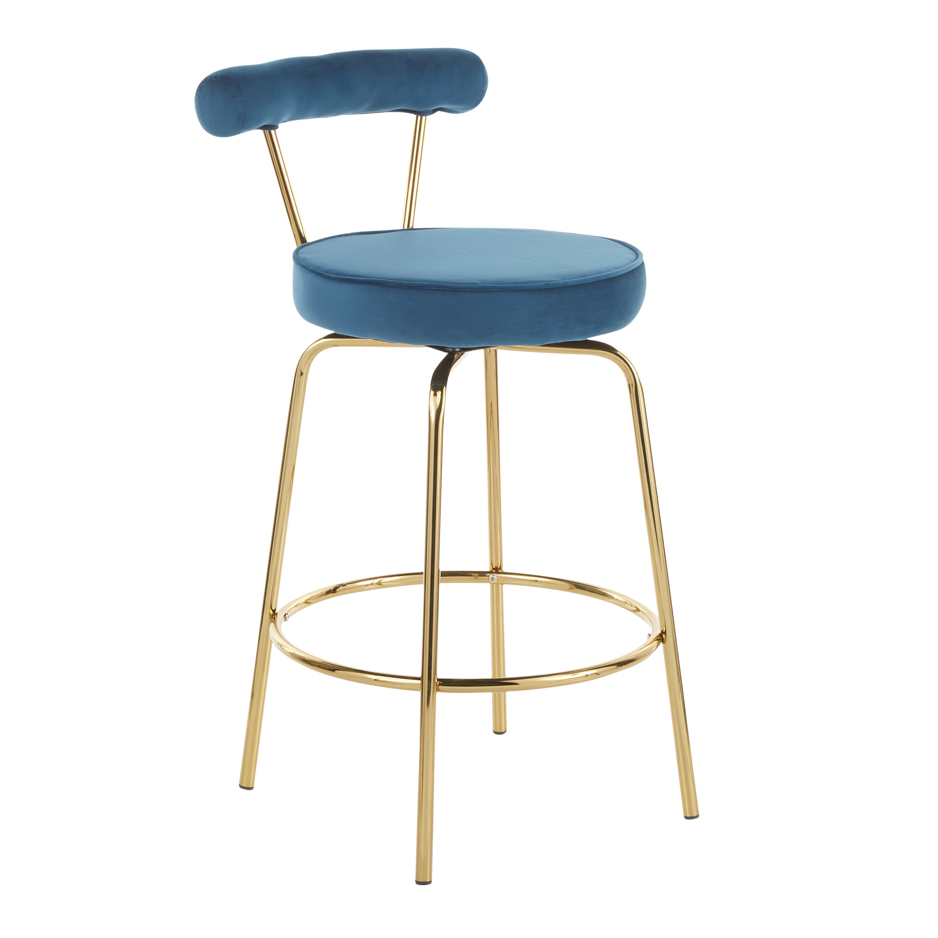 LumiSource Rhonda Swivel Counter Stool - Thumbnail 2