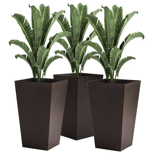 Outsunny Set of 3 Tall Planters