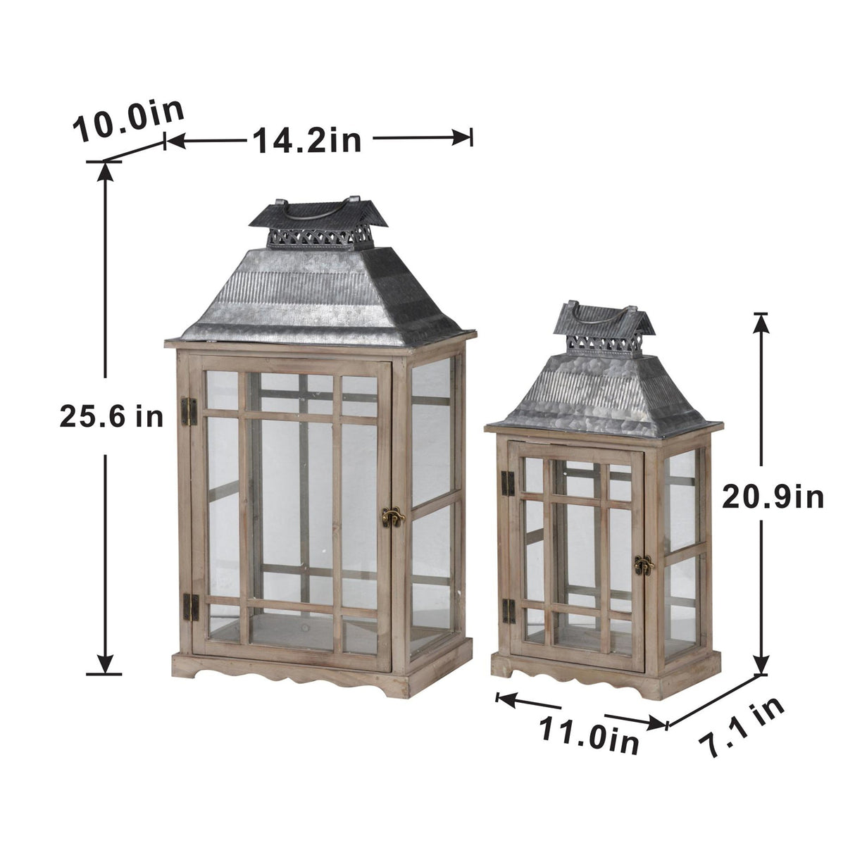 S/2 Classic Scape Lanterns